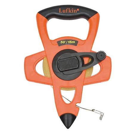 Tape Measure 1/2 In x 50 ft Orange/Black by USA Lufkin Measuring Tapes