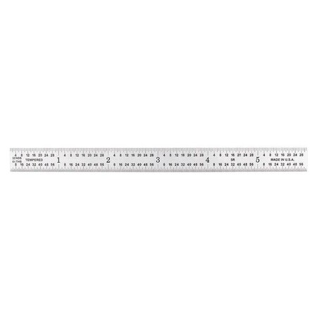 Rigid Steel Rule 6 In 4R Grad by USA General Rulers & Straight Edges