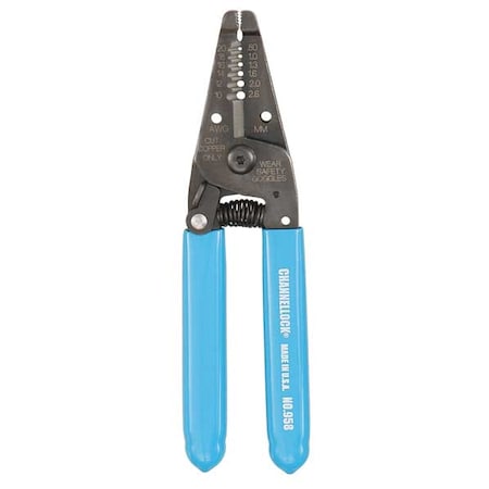 Wire Stripper 20 to 10 AWG 6 1/4 In by USA Channellock Wire Strippers Crimpers Cable Slitters