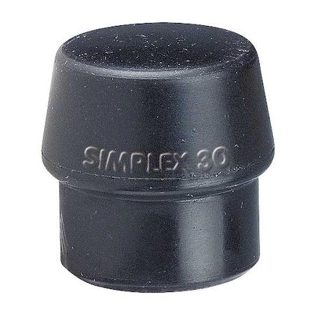 Hammer Tip 1 3/16 In Medium Black by USA Halder Simplex Hammer Interchangeable Tips & Heads