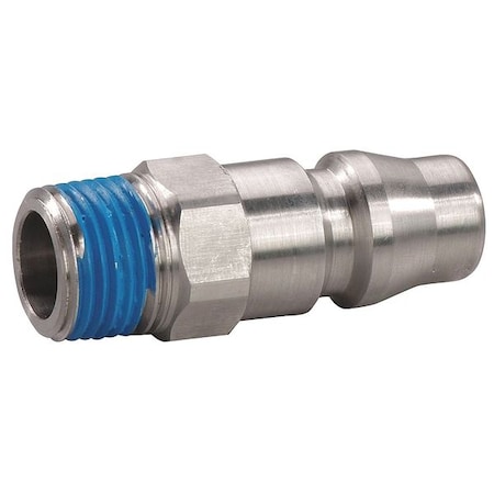 Coupler Plug (M)NPT 1/2 304 SS by USA Speedaire Pneumatic Hose Quick Connect Fittings