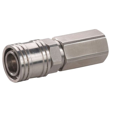 Coupler Body (F)NPT 1/2 304 SS by USA Speedaire Pneumatic Hose Quick Connect Fittings
