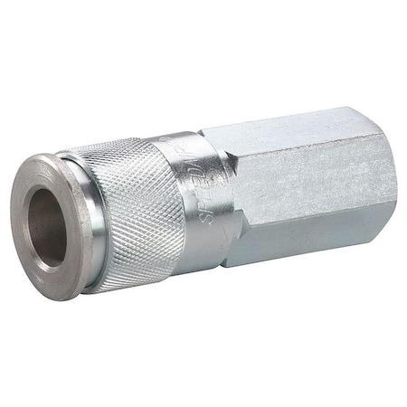 Coupler Body (F)NPT 3/8 Brass/Steel by USA Speedaire Pneumatic Hose Quick Connect Fittings
