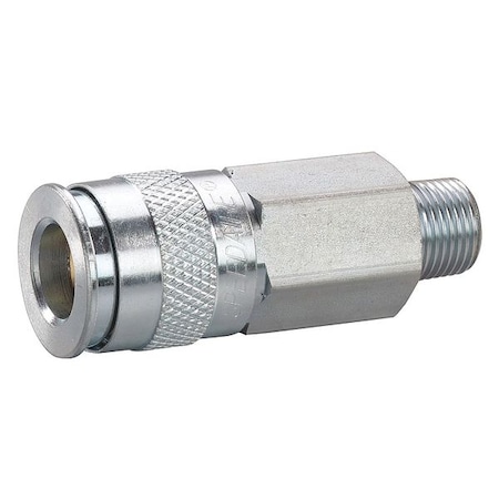 Coupler Body (M)NPT 1/2 Brass/Steel by USA Speedaire Pneumatic Hose Quick Connect Fittings