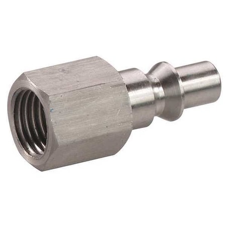 Coupler Plug (F)NPT 1/4 304 SS Type 30E553 by USA Speedaire Pneumatic Hose Quick Connect Fittings