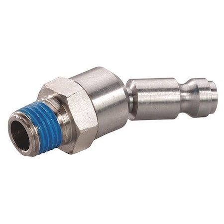 Coupler Plug (M)NPT 1/4 304 SS Type 30E569 by USA Speedaire Pneumatic Hose Quick Connect Fittings