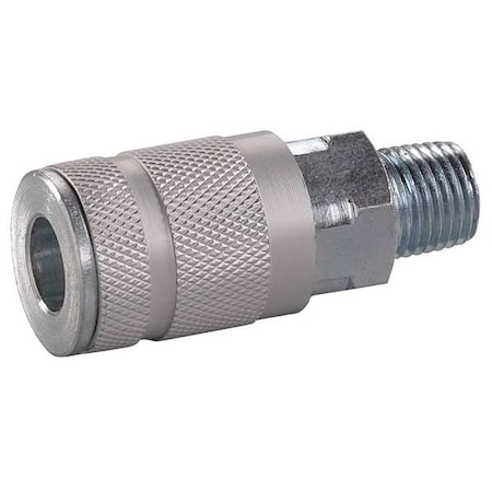 Coupler Body (M)NPT 1/4 Zinc Pltd Steel by USA Speedaire Pneumatic Hose Quick Connect Fittings