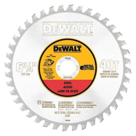 Circular Saw Blade Steel 6 3/4in. by USA Dewalt Circular Power Saw Blades