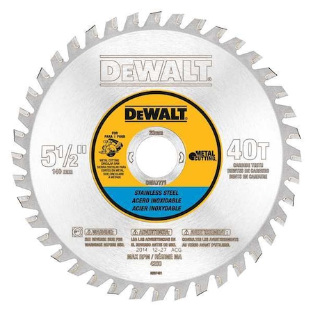 Circular Saw Blade SST 5 1/2in. by USA Dewalt Circular Power Saw Blades