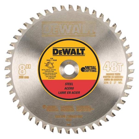 Circular Saw Blade Steel 8 In. by USA Dewalt Circular Power Saw Blades