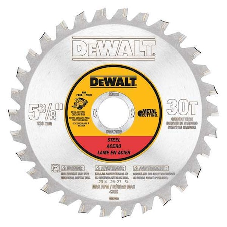 Circular Saw Blade Steel 5 3/8in. by USA Dewalt Circular Power Saw Blades