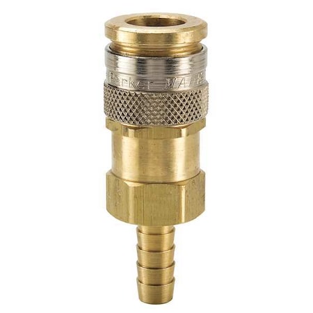 Coupler Body Brass Hose Barb 25 cfm by USA Parker Pneumatic Hose Quick Connect Fittings