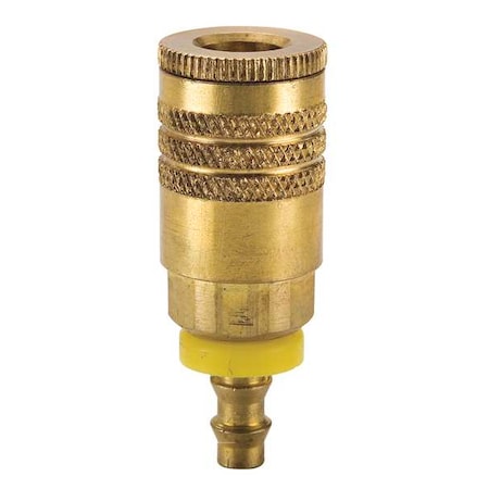 Coupler Body Brass Push On 25 cfm Type B50 5BP by USA Parker Pneumatic Hose Quick Connect Fittings