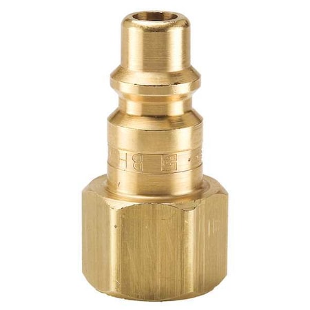 Coupler Plug Brass FNPT 1/4 In. Pipe by USA Parker Pneumatic Hose Quick Connect Fittings