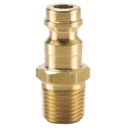 Coupler Plug Brass MNPT 1/8 In. Pipe by USA Parker Pneumatic Hose Quick Connect Fittings