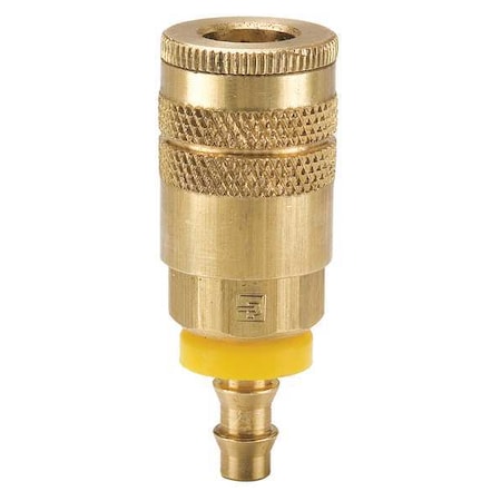 Coupler Body Brass Push On 25 cfm Type B20 3BP by USA Parker Pneumatic Hose Quick Connect Fittings