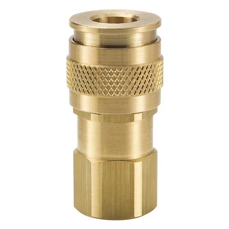 Coupler Body Brass FNPT 1/4 In. Pipe Type UC 251 4FP by USA Parker Pneumatic Hose Quick Connect Fittings
