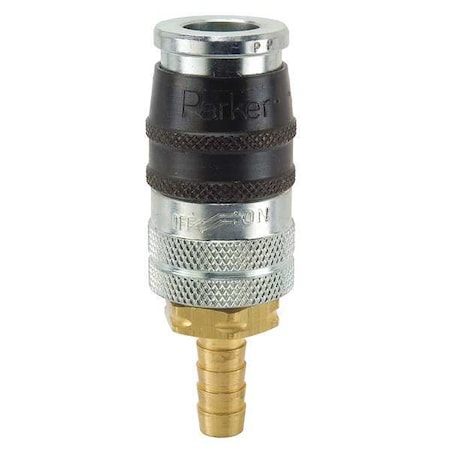 Coupler Body Steel Hose Barb 110 cfm by USA Parker Pneumatic Hose Quick Connect Fittings