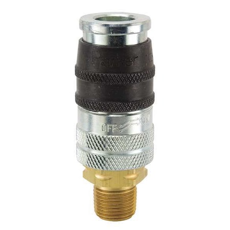 Coupler Body Steel 1/2 In. Pipe 110 cfm Type EZ 501 8MP by USA Parker Pneumatic Hose Quick Connect Fittings