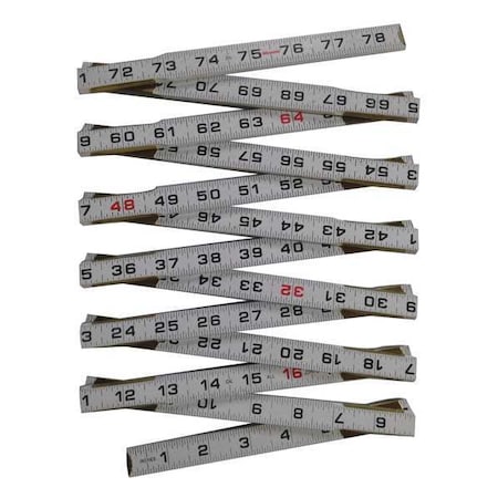 Folding Rule 78 3.4 In. Standard by USA Westward Rulers & Straight Edges
