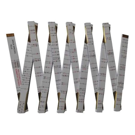 Brick Mason Folding Rule 72 in. Standard by USA Westward Rulers & Straight Edges