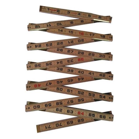 Brick Mason Folding Rule 72 in. Standard Type 30PC18 by USA Westward Rulers & Straight Edges