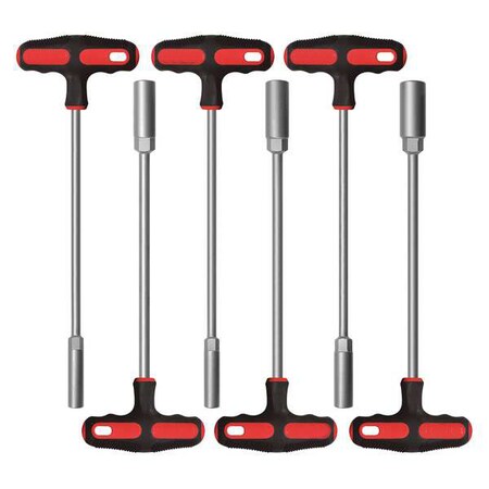 Nut Driver Set 6 Pieces SAE Solid by USA Westward Nut Driver Sets