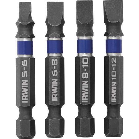Power Bit Set 4 Pieces 1/4" Shank by USA Irwin Screwdriver Bits