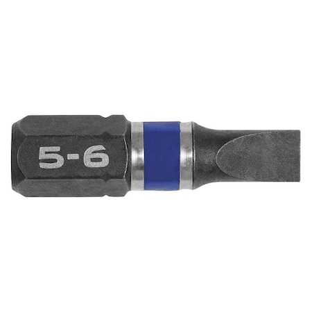 Insert Bit 1/4" Slotted 5 6 PK2 by USA Irwin Screwdriver Bits