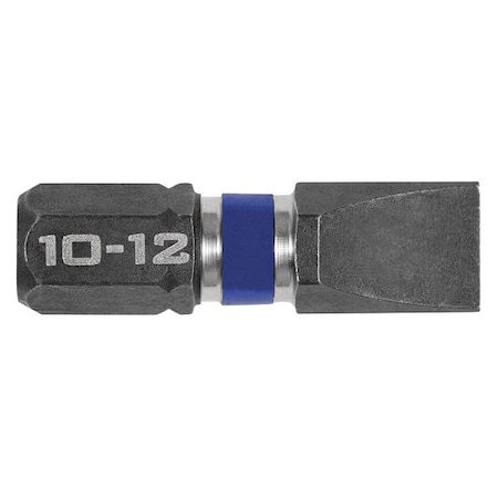Insert Bit 1/4" Slotted 10 12 PK2 Type 1899807 by USA Irwin Screwdriver Bits