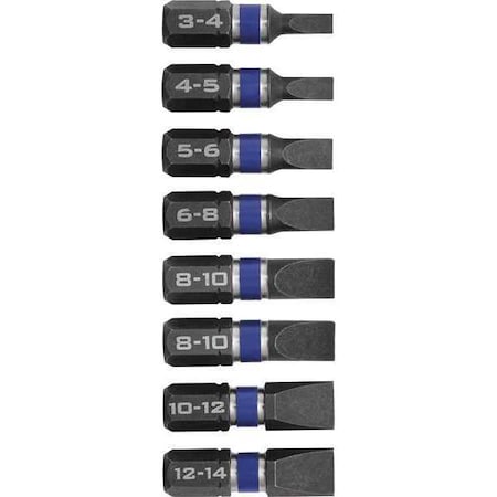 Insert Bit Set 8 Pieces 1/4" Shank by USA Irwin Screwdriver Bits