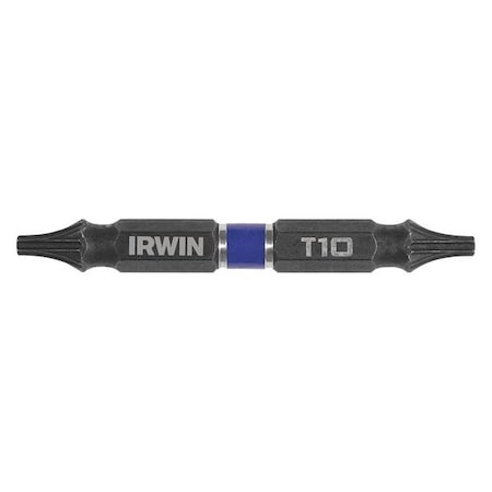 Insert Bit SAE 1/4" Hex T10/T10 PK2 by USA Irwin Screwdriver Bits