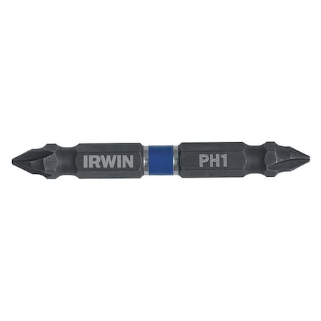 Insert Bit SAE 1/4" Hex #1/#1 2 3/8" PK2 by USA Irwin Screwdriver Bits