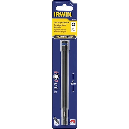 Nutsetter 1/4" Hex 6" L Tool Steel by USA Irwin Nut Setters & Bit Holders