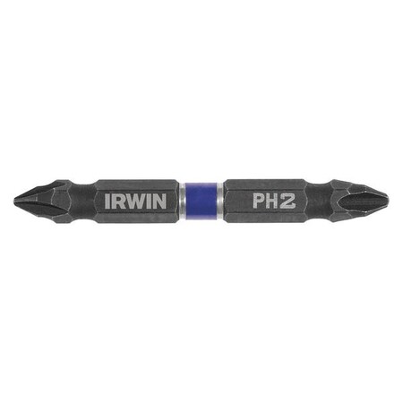 Insert Bit SAE 1/4" Hex #1/#2 2 3/8" PK2 by USA Irwin Screwdriver Bits