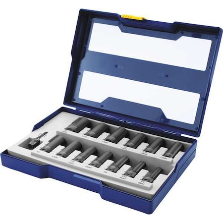 Impact Bolt Extraction Set Square 14pcs. by USA Irwin Socket Sets