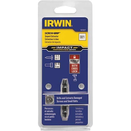 Screw Extractor 1 Pieces 1/4" Shank by USA Irwin Screwdriver Bit Sets