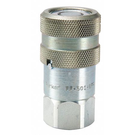 Coupler Body 3/4 14 3/8 In. Body Steel by USA Parker Hydraulic Quick Couplers