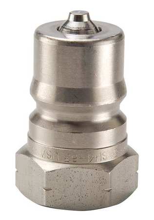 Nipple 1/8 27 1/8 In. Body 303 SS by USA Parker Hydraulic Quick Couplers