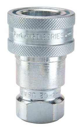 Coupler Body 1/8 27 1/8 In. Body Steel by USA Parker Hydraulic Quick Couplers