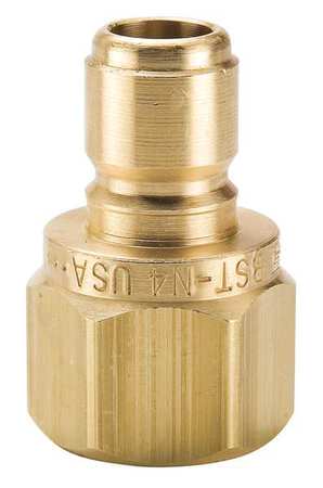 Parker Hydraulic Quick Couplers Nipple 1/2 14 1/2 In. Body Brass Model BST N4 USA Supply