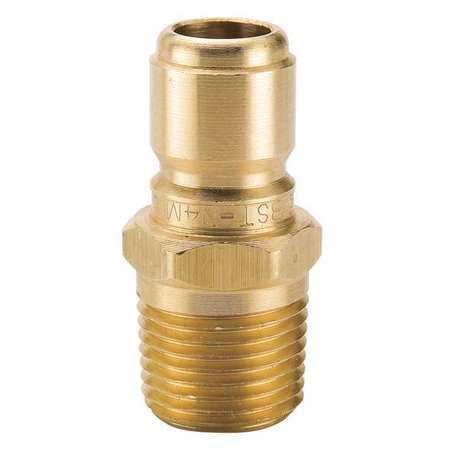 Parker Hydraulic Quick Couplers Nipple 1/2 14 1/2 In. Body Brass Model BST N4M USA Supply