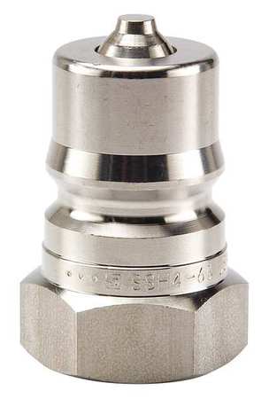 Parker Hydraulic Quick Couplers Nipple 3/4 14 3/4 In. Body 316 SS USA Supply