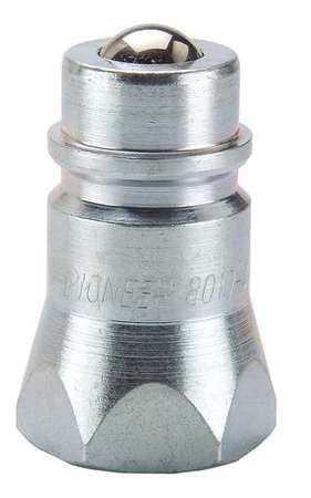 Coupler Nipple 1/2 14 1/2 In. Body Steel Model 8010 4 by USA Parker Hydraulic Quick Couplers