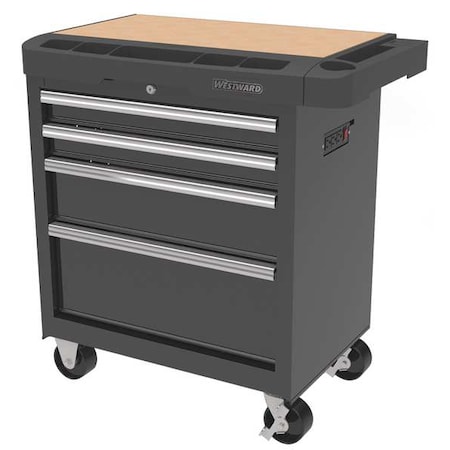 Rollng Cabnt 34 1/3 in.W 19 1/2 in.D Blk by USA Westward Rolling & Combination Cabinets & Carts
