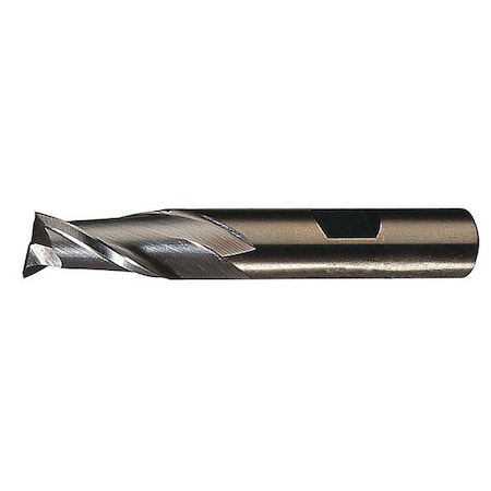 Cobalt End Mill 19/64 In D 9/16 In Cut L by USA Cleveland Cobalt End Mills