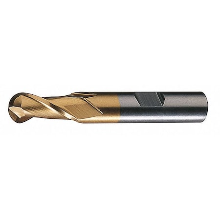 HSS End Mill 21/64 In D 9/16 In Cut L by USA Cleveland High Speed Steel End Mills