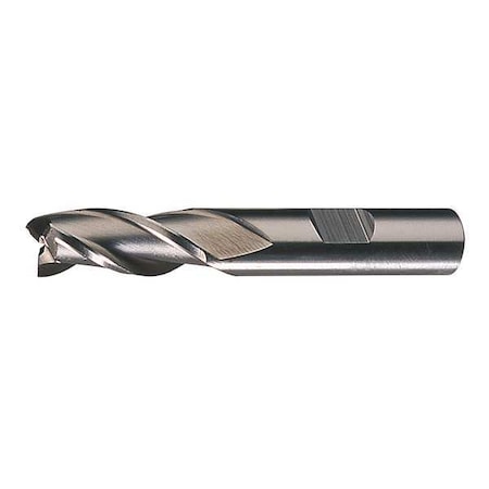 HSS End Mill 7/32 In D 5/8 In Cut L by USA Cleveland High Speed Steel End Mills