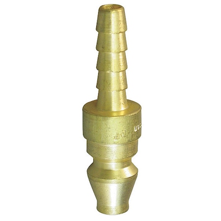 Coupler Plug Hose Barb 1/4 Brass Type A9 by USA Eaton Hansen Pneumatic Hose Quick Connect Fittings