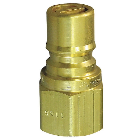 Coupler Plug (M)NPT 1 Brass by USA Eaton Hansen Pneumatic Hose Quick Connect Fittings